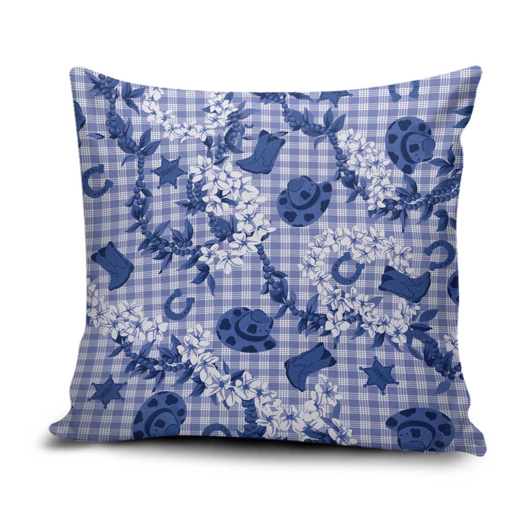 Mokihana Maile Ilima Leis Paniolo Palaka Pillow Cover Hawaiian Polu Spirit - Polynesian Pride