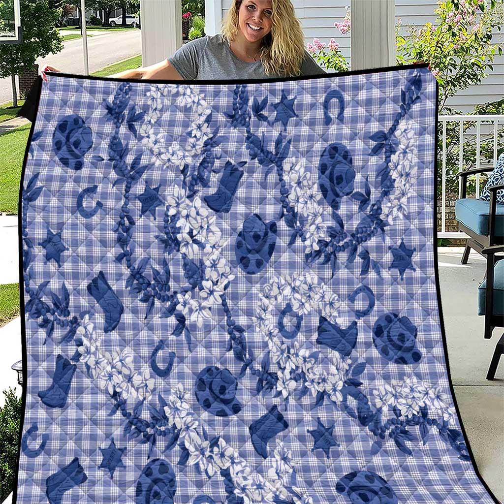 Mokihana Maile Ilima Leis Paniolo Palaka Quilt Hawaiian Polu Spirit - Polynesian Pride