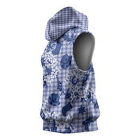 Mokihana Maile Ilima Leis Paniolo Palaka Sleeveless Hoodie Hawaiian Polu Spirit - Polynesian Pride