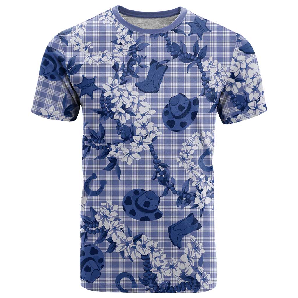 Mokihana Maile Ilima Leis Paniolo Palaka T Shirt Hawaiian Polu Spirit - Polynesian Pride