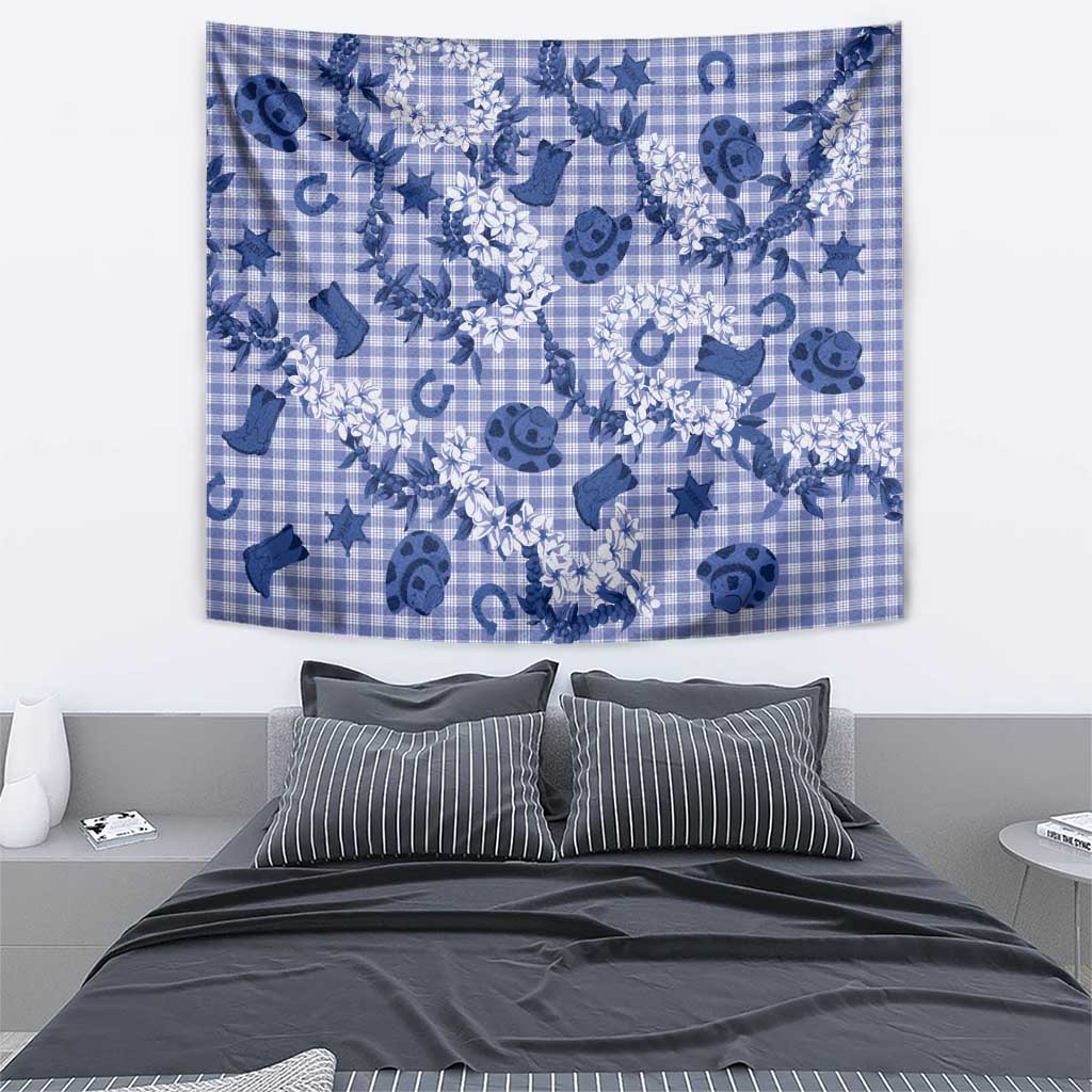 Mokihana Maile Ilima Leis Paniolo Palaka Tapestry Hawaiian Polu Spirit - Polynesian Pride