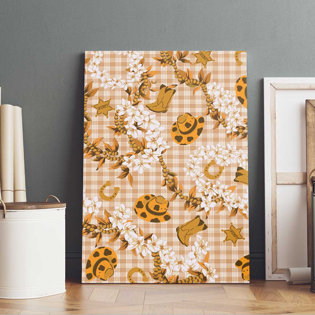 Mokihana Maile Ilima Leis Paniolo Palaka Canvas Wall Art Hawaiian Kula Spirit - Polynesian Pride