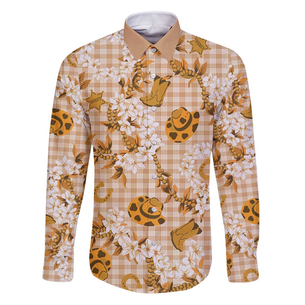 Mokihana Maile Ilima Leis Paniolo Palaka Family Matching Puletasi and Hawaiian Shirt Hawaiian Kula Spirit - Polynesian Pride