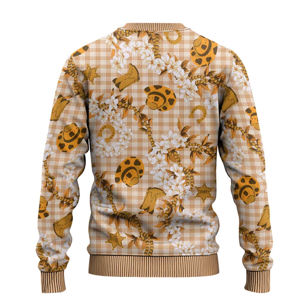 Mokihana Maile Ilima Leis Paniolo Palaka Ugly Christmas Sweater Hawaiian Kula Spirit - Polynesian Pride