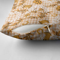 Mokihana Maile Ilima Leis Paniolo Palaka Pillow Cover Hawaiian Kula Spirit - Polynesian Pride