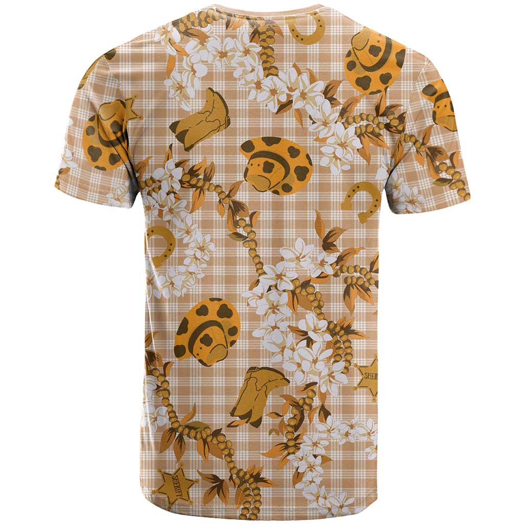 Mokihana Maile Ilima Leis Paniolo Palaka T Shirt Hawaiian Kula Spirit - Polynesian Pride