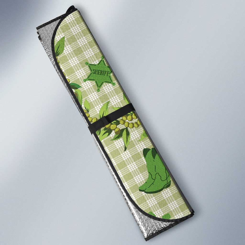 Mokihana Maile Ilima Leis Paniolo Palaka Auto Sun Shade Hawaiian Omaomo Ala Spirit - Polynesian Pride