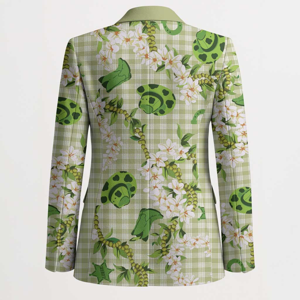 Mokihana Maile Ilima Leis Paniolo Palaka Blazer Hawaiian Omaomo Ala Spirit - Polynesian Pride