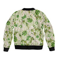 Mokihana Maile Ilima Leis Paniolo Palaka Bomber Jacket Hawaiian Omaomo Ala Spirit - Polynesian Pride