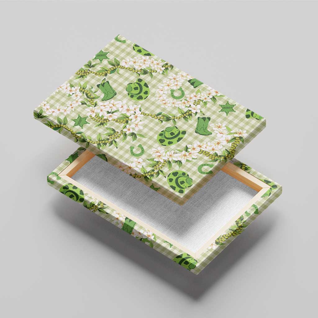 Mokihana Maile Ilima Leis Paniolo Palaka Canvas Wall Art Hawaiian Omaomo Ala Spirit - Polynesian Pride