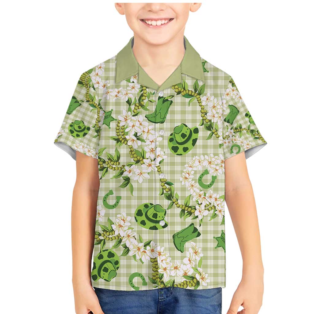 Mokihana Maile Ilima Leis Paniolo Palaka Family Matching Mermaid Dress and Hawaiian Shirt Hawaiian Omaomo Ala Spirit - Polynesian Pride