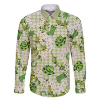 Mokihana Maile Ilima Leis Paniolo Palaka Family Matching Off Shoulder Maxi Dress and Hawaiian Shirt Hawaiian Omaomo Ala Spirit - Polynesian Pride