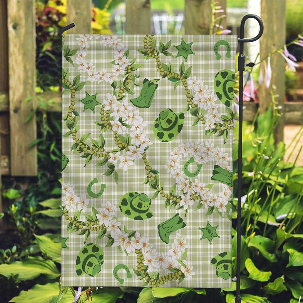 Mokihana Maile Ilima Leis Paniolo Palaka Garden Flag Hawaiian Omaomo Ala Spirit - Polynesian Pride