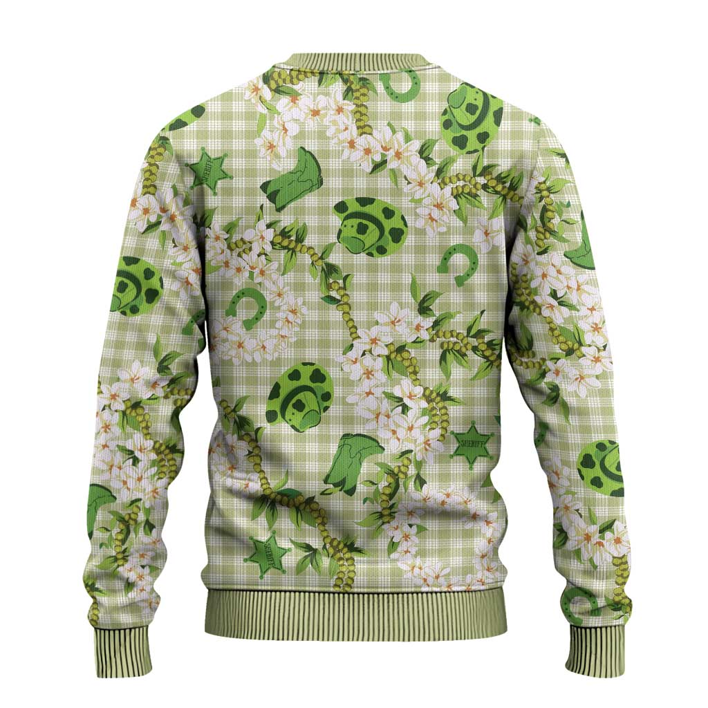 Mokihana Maile Ilima Leis Paniolo Palaka Ugly Christmas Sweater Hawaiian Omaomo Ala Spirit - Polynesian Pride