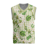 Mokihana Maile Ilima Leis Paniolo Palaka Christmas Knitted V-Neck Vest Hawaiian Omaomo Ala Spirit - Polynesian Pride