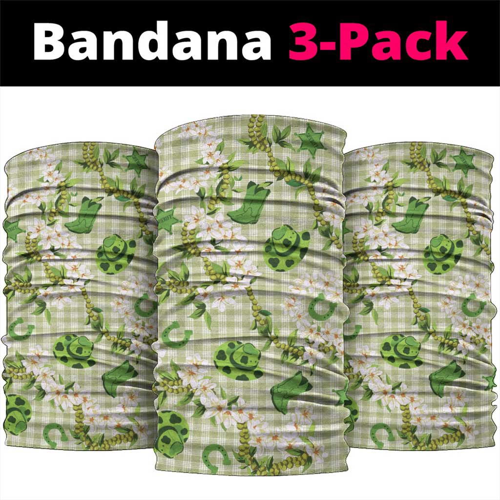 Mokihana Maile Ilima Leis Paniolo Palaka Neck Gaiter Hawaiian Omaomo Ala Spirit - Polynesian Pride