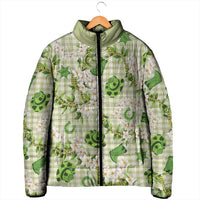 Mokihana Maile Ilima Leis Paniolo Palaka Padded Jacket Hawaiian Omaomo Ala Spirit - Polynesian Pride