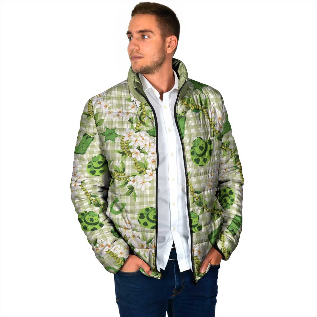 Mokihana Maile Ilima Leis Paniolo Palaka Padded Jacket Hawaiian Omaomo Ala Spirit - Polynesian Pride