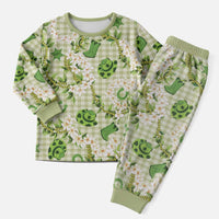 Mokihana Maile Ilima Leis Paniolo Palaka Christmas Pajama Set Hawaiian Omaomo Ala Spirit - Polynesian Pride