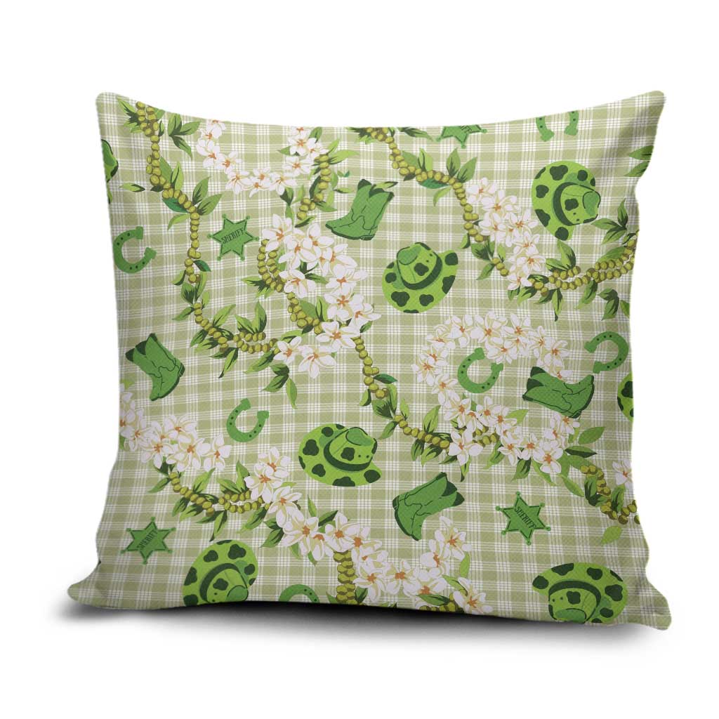 Mokihana Maile Ilima Leis Paniolo Palaka Pillow Cover Hawaiian Omaomo Ala Spirit - Polynesian Pride