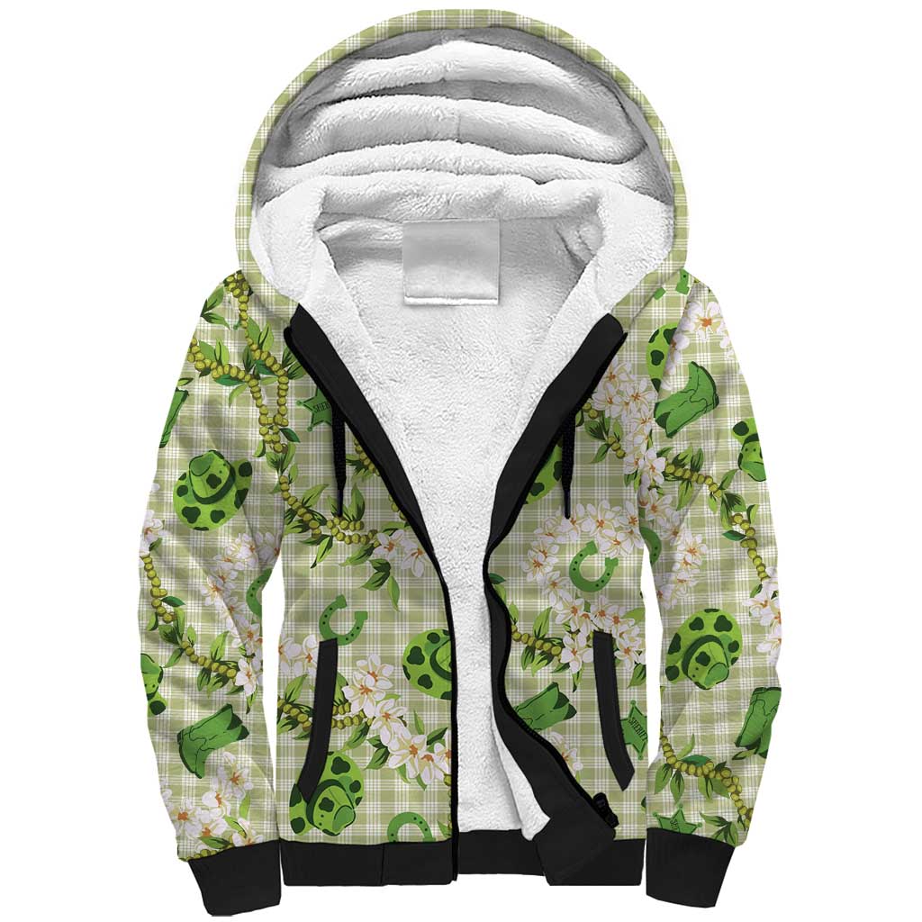 Mokihana Maile Ilima Leis Paniolo Palaka Sherpa Hoodie Hawaiian Omaomo Ala Spirit - Polynesian Pride