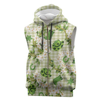 Mokihana Maile Ilima Leis Paniolo Palaka Sleeveless Zip Hoodie Hawaiian Omaomo Ala Spirit - Polynesian Pride