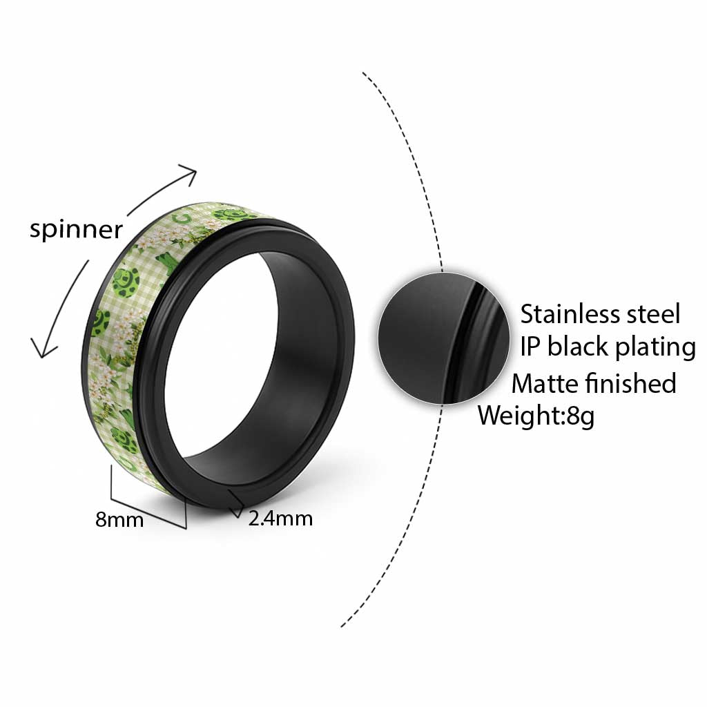 Mokihana Maile Ilima Leis Paniolo Palaka Spinner Ring Hawaiian Omaomo Ala Spirit - Polynesian Pride