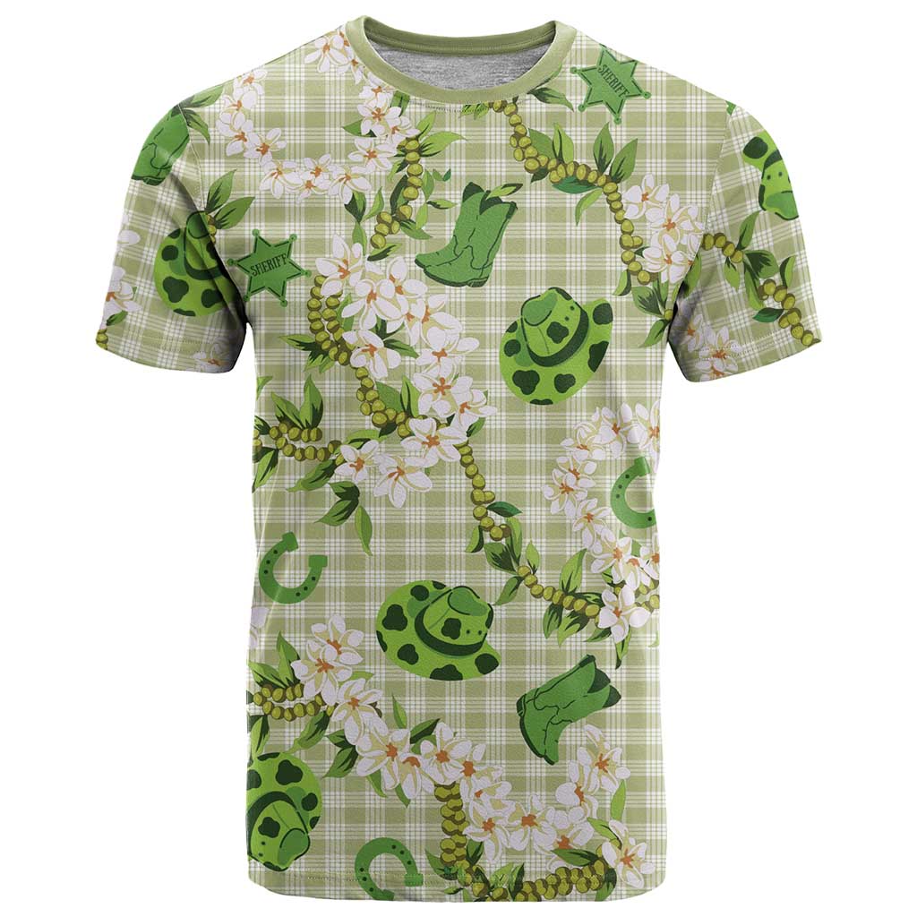 Mokihana Maile Ilima Leis Paniolo Palaka T Shirt Hawaiian Omaomo Ala Spirit - Polynesian Pride