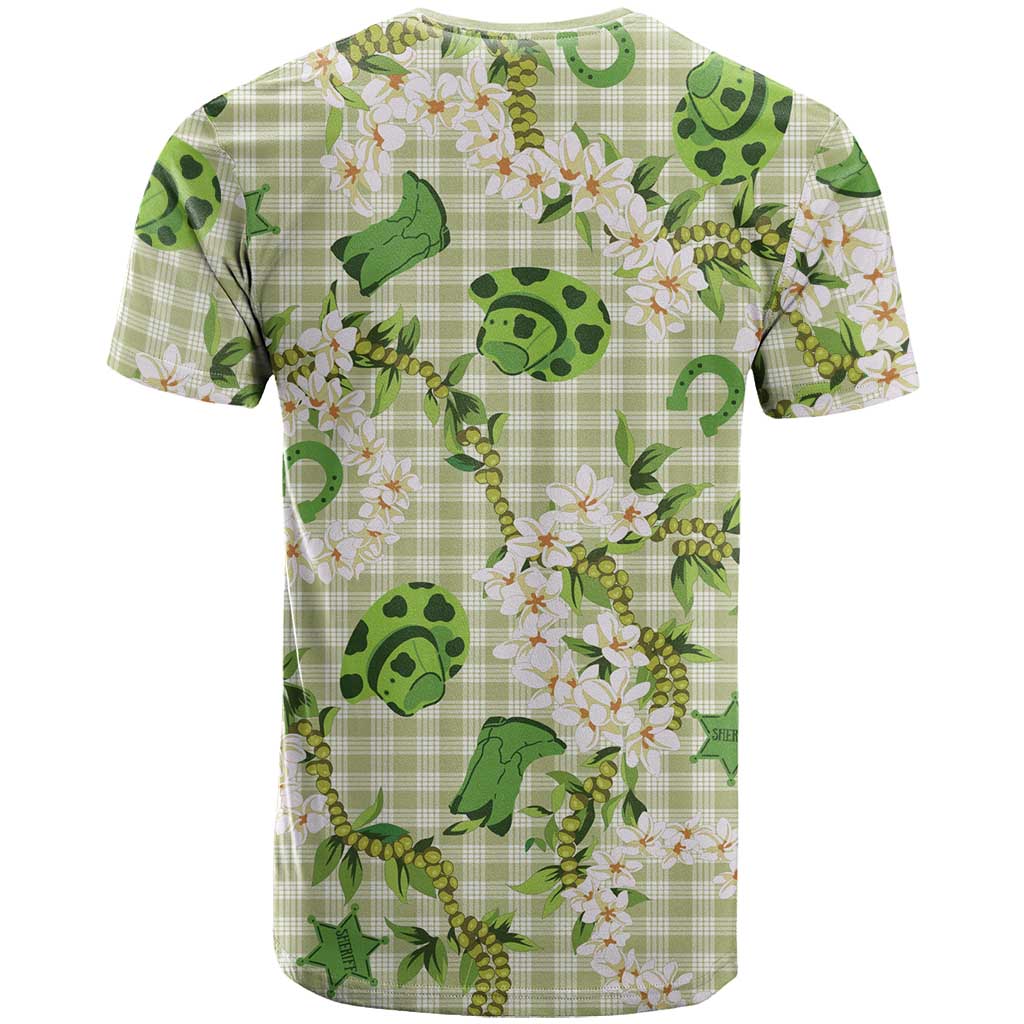 Mokihana Maile Ilima Leis Paniolo Palaka T Shirt Hawaiian Omaomo Ala Spirit - Polynesian Pride