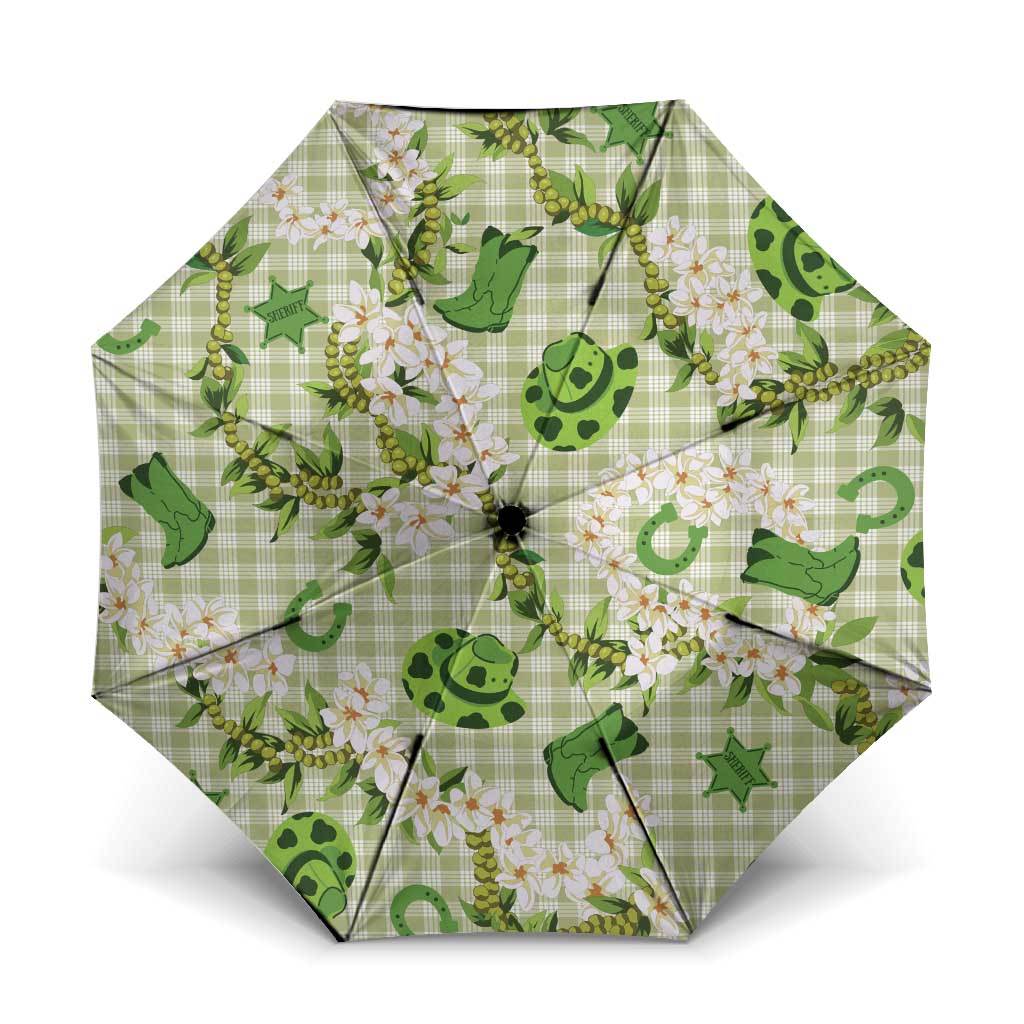 Mokihana Maile Ilima Leis Paniolo Palaka Umbrella Hawaiian Omaomo Ala Spirit - Polynesian Pride