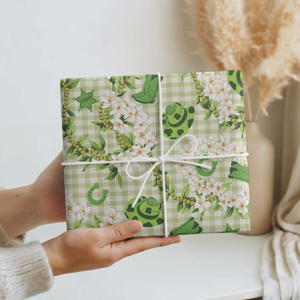 Mokihana Maile Ilima Leis Paniolo Palaka Wrapping Paper Hawaiian Omaomo Ala Spirit - Polynesian Pride