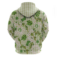 Mokihana Maile Ilima Leis Paniolo Palaka Zip Hoodie Hawaiian Omaomo Ala Spirit - Polynesian Pride