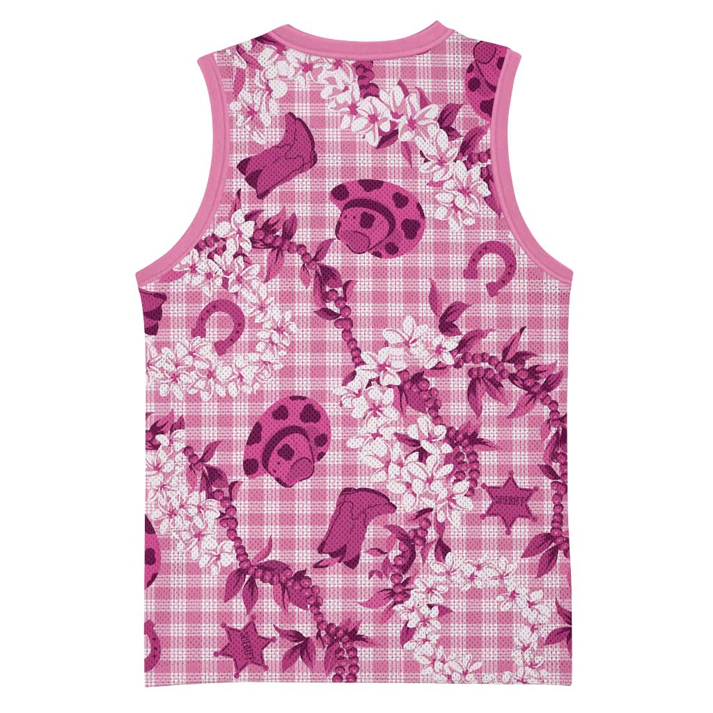 Mokihana Maile Ilima Leis Paniolo Palaka Basketball Jersey Hawaiian Omaomo Ulaula Spirit - Polynesian Pride