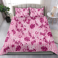 Mokihana Maile Ilima Leis Paniolo Palaka Bedding Set Hawaiian Omaomo Ulaula Spirit - Polynesian Pride