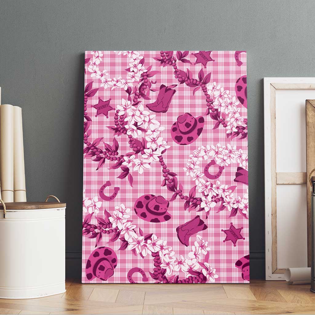 Mokihana Maile Ilima Leis Paniolo Palaka Canvas Wall Art Hawaiian Omaomo Ulaula Spirit - Polynesian Pride