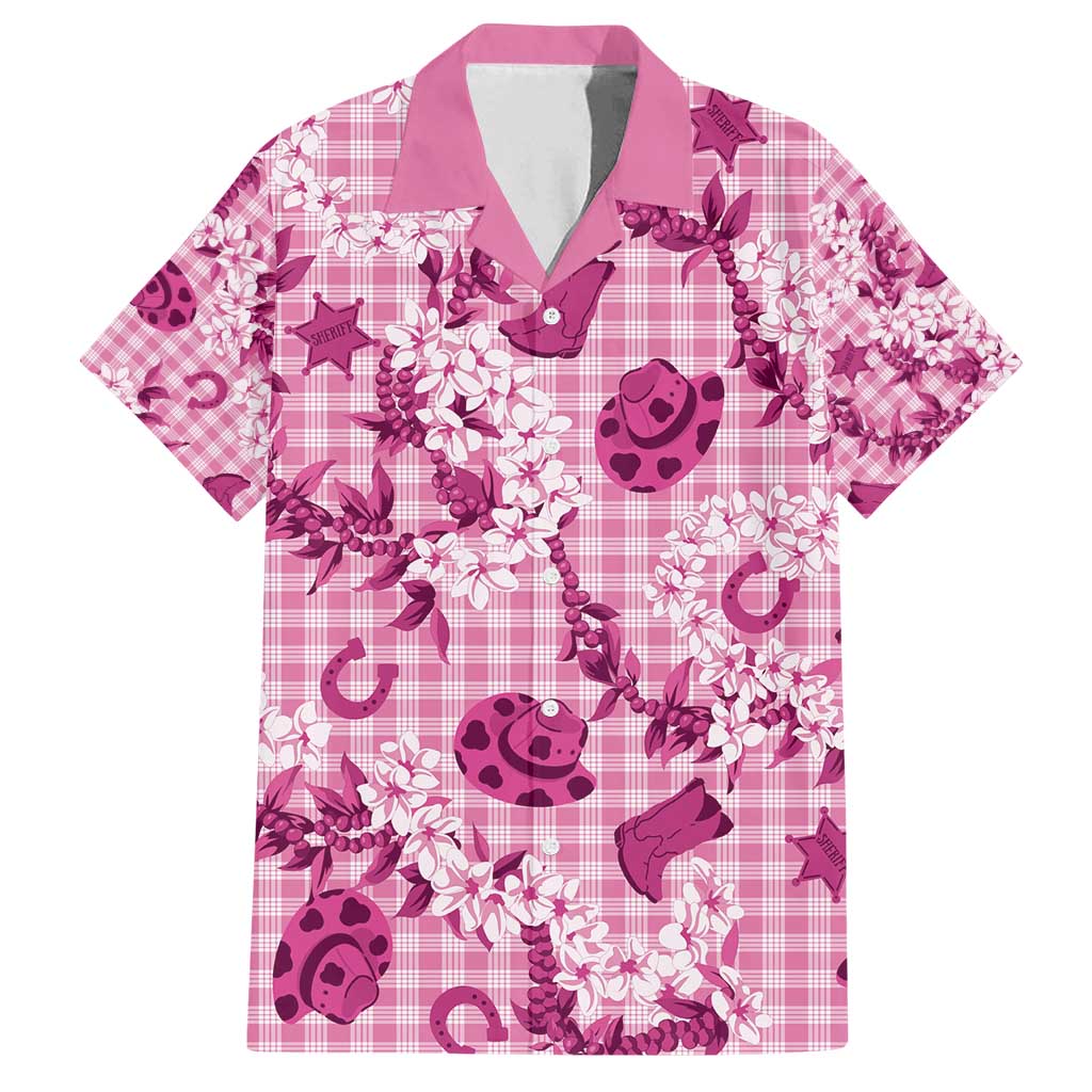 Mokihana Maile Ilima Leis Paniolo Palaka Family Matching Puletasi and Hawaiian Shirt Hawaiian Omaomo Ulaula Spirit - Polynesian Pride