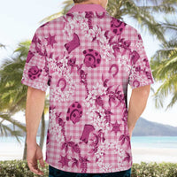 Mokihana Maile Ilima Leis Paniolo Palaka Hawaiian Shirt Hawaiian Omaomo Ulaula Spirit - Polynesian Pride