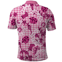 Mokihana Maile Ilima Leis Paniolo Palaka Polo Shirt Hawaiian Omaomo Ulaula Spirit - Polynesian Pride