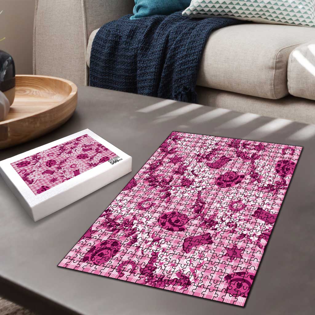 Mokihana Maile Ilima Leis Paniolo Palaka Puzzle Hawaiian Omaomo Ulaula Spirit - Polynesian Pride