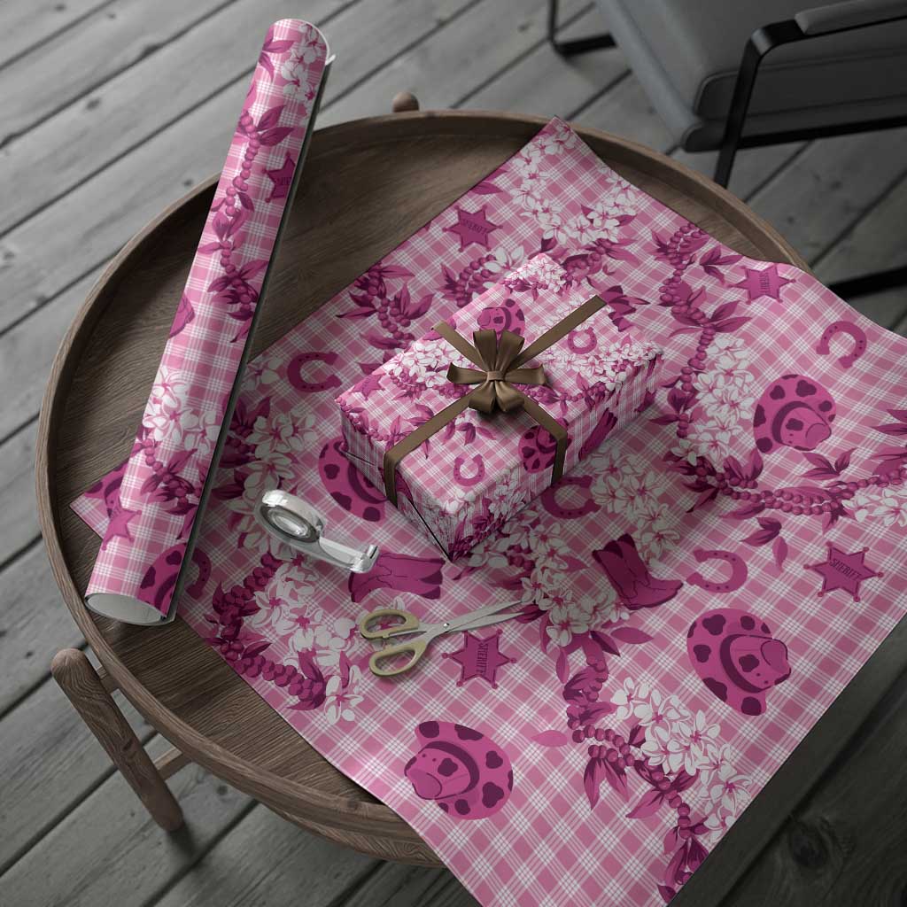 Mokihana Maile Ilima Leis Paniolo Palaka Wrapping Paper Hawaiian Omaomo Ulaula Spirit - Polynesian Pride