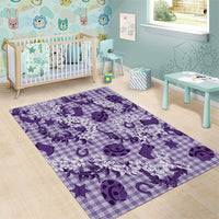 Mokihana Maile Ilima Leis Paniolo Palaka Area Rug Hawaiian Poni Spirit - Polynesian Pride