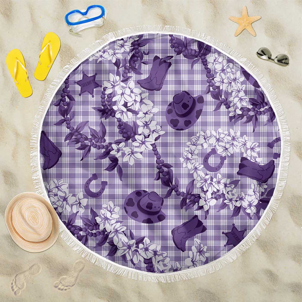 Mokihana Maile Ilima Leis Paniolo Palaka Beach Blanket Hawaiian Poni Spirit - Polynesian Pride