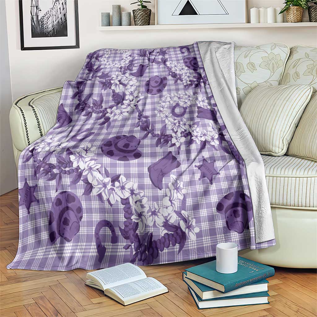 Mokihana Maile Ilima Leis Paniolo Palaka Blanket Hawaiian Poni Spirit - Polynesian Pride