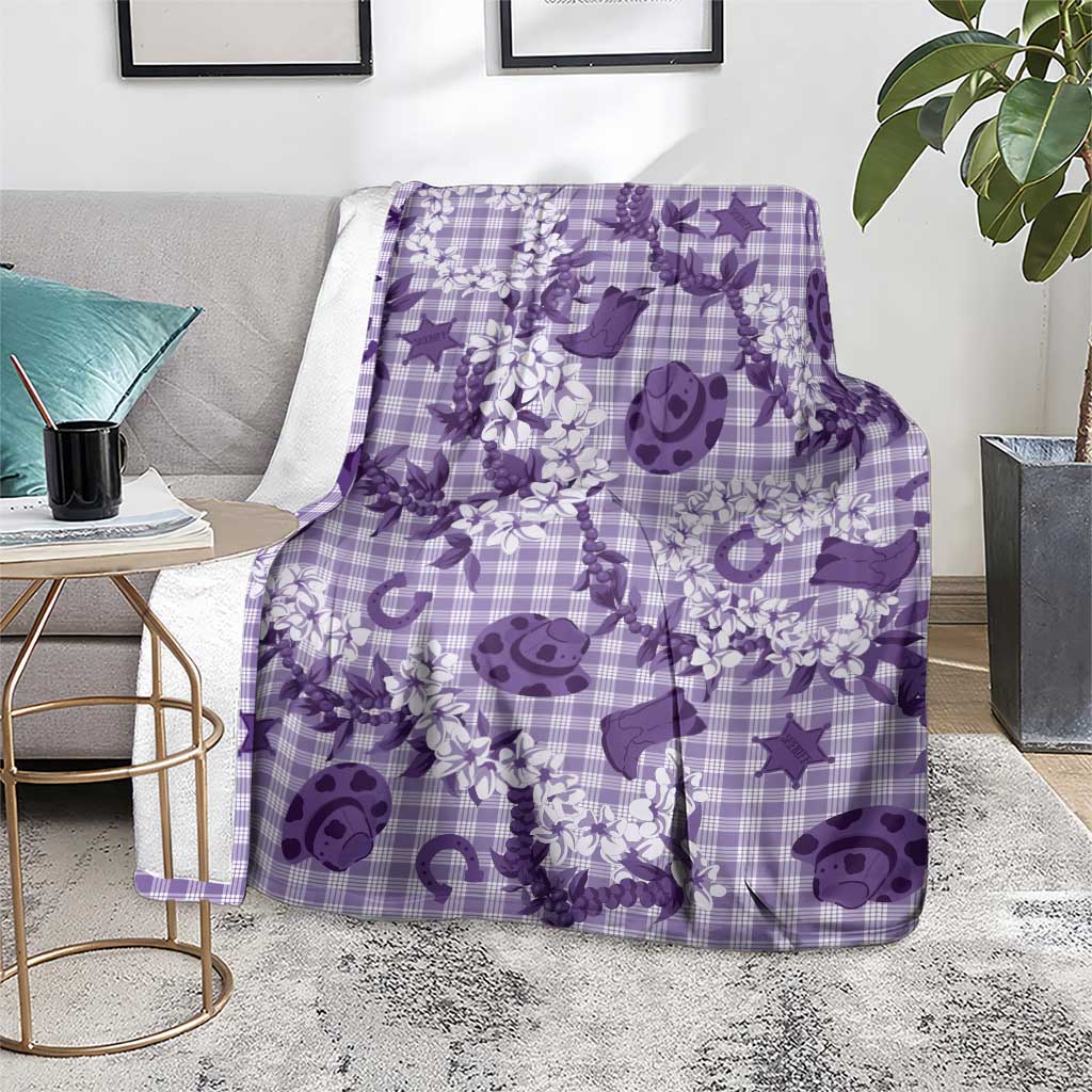 Mokihana Maile Ilima Leis Paniolo Palaka Blanket Hawaiian Poni Spirit - Polynesian Pride