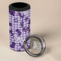 Mokihana Maile Ilima Leis Paniolo Palaka 4 in 1 Can Cooler Tumbler Hawaiian Poni Spirit - Polynesian Pride