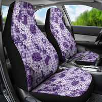 Mokihana Maile Ilima Leis Paniolo Palaka Car Seat Cover Hawaiian Poni Spirit - Polynesian Pride