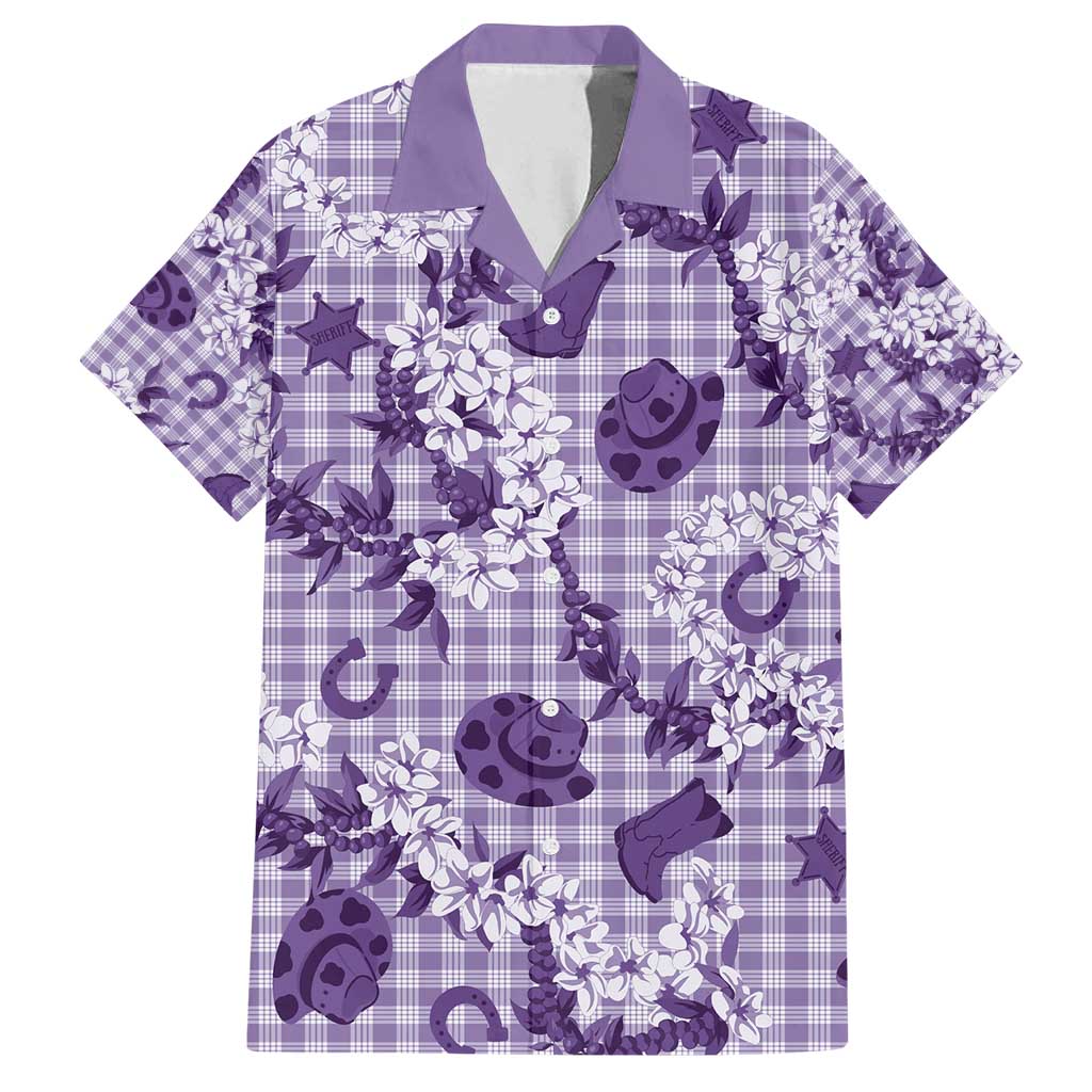 Mokihana Maile Ilima Leis Paniolo Palaka Family Matching Puletasi and Hawaiian Shirt Hawaiian Poni Spirit - Polynesian Pride