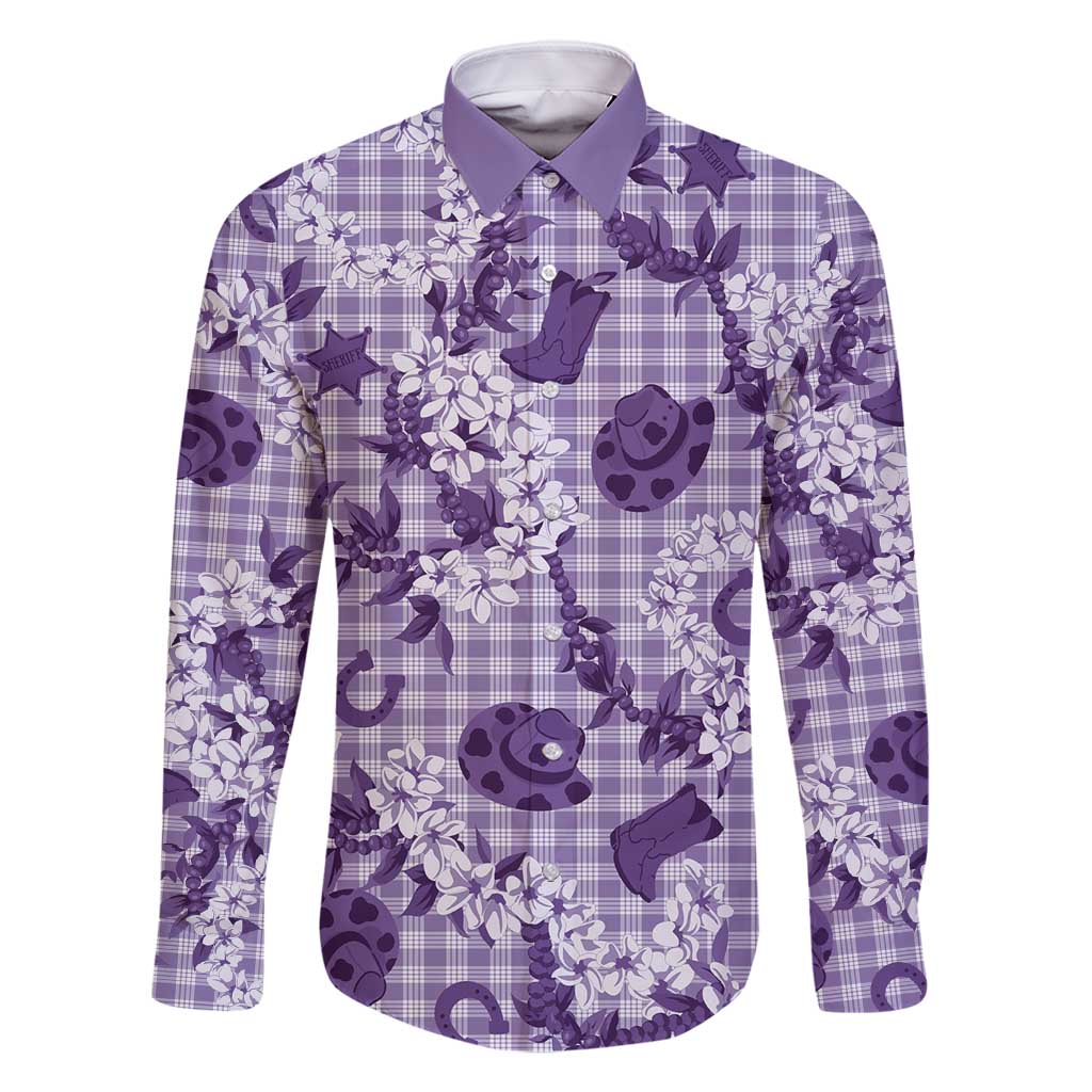 Mokihana Maile Ilima Leis Paniolo Palaka Family Matching Tank Maxi Dress and Hawaiian Shirt Hawaiian Poni Spirit - Polynesian Pride