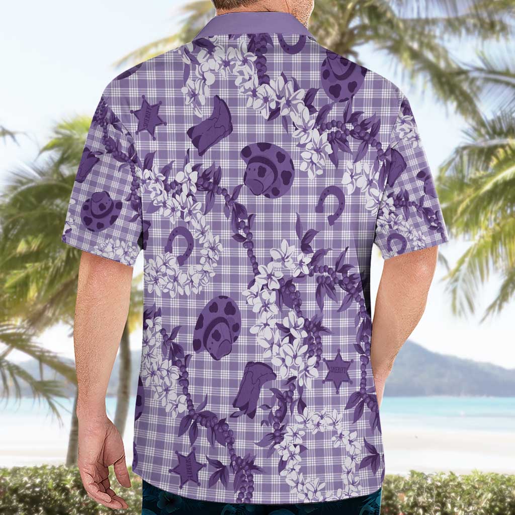 Mokihana Maile Ilima Leis Paniolo Palaka Hawaiian Shirt Hawaiian Poni Spirit - Polynesian Pride