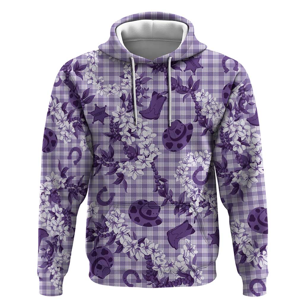 Mokihana Maile Ilima Leis Paniolo Palaka Hoodie Hawaiian Poni Spirit - Polynesian Pride